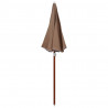 Parasol ogrodowy na stalowym słupku, 180 cm, taupe