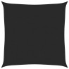 Żagiel przeciwsłoneczny, 160 g/m², czarny, 3,6x3,6 m, HDPE