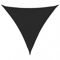 Żagiel przeciwsłoneczny, 160 g/m², czarny, 4,5x4,5x4,5m, HDPE
