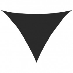 Żagiel przeciwsłoneczny, 160 g/m², czarny, 5x5x6 m, HDPE