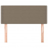 Zagłówek do łóżka, taupe, 80x5x78/88 cm, tkanina
