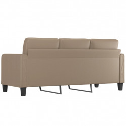 3-osobowa sofa, cappuccino, 180 cm, sztuczna skóra