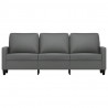 Sofa 3-osobowa, ciemnoszara, 180 cm, tapicerowana tkaniną