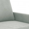 Fotel, jasnoszary, 60 cm, obity aksamitem