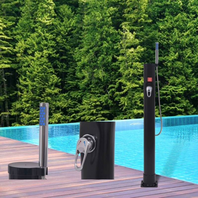 Prysznic solarny, 8 L, PVC i stal