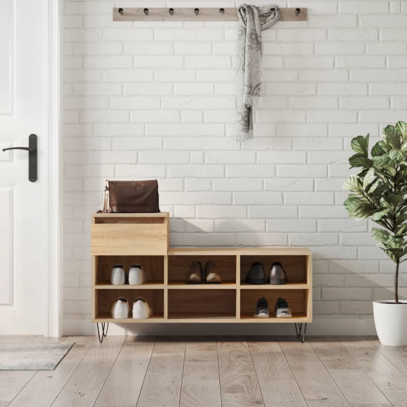 Szafka na buty, dąb sonoma, 102x36x60 cm