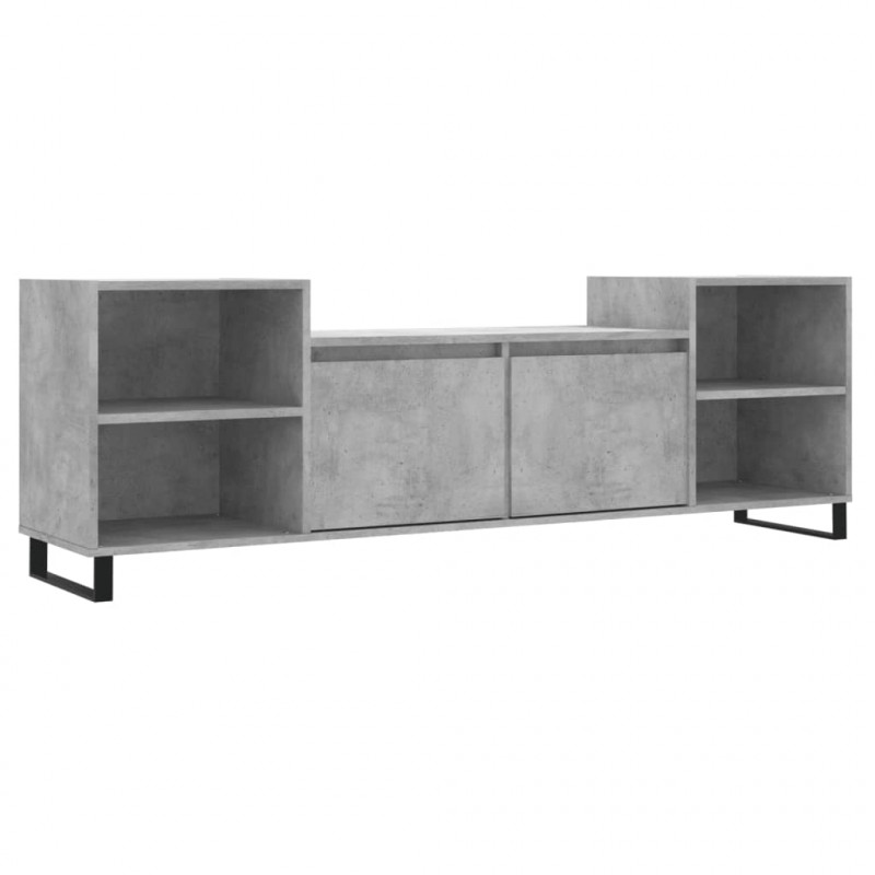 Szafka pod TV, szarość betonu, 160x35x55 cm
