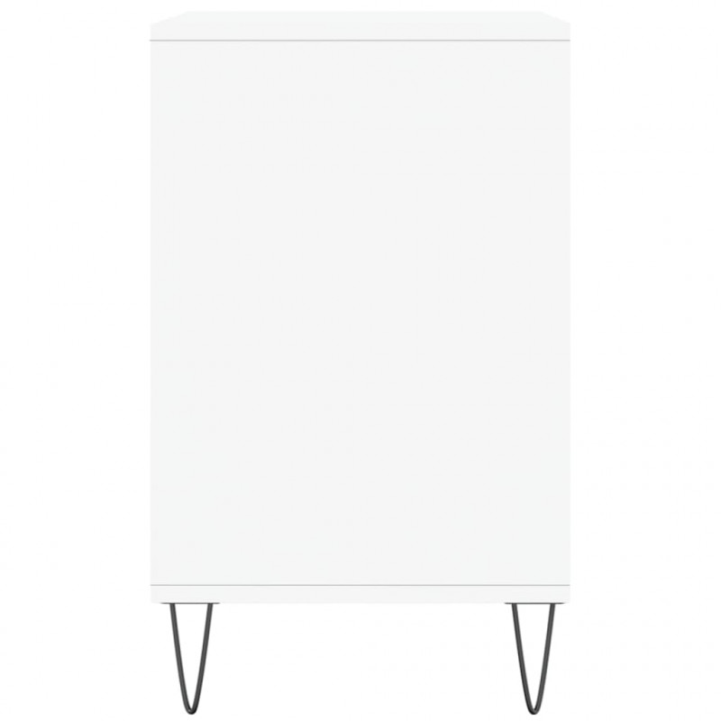 Szafka na buty, wysoki połysk, biała, 102x36x60 cm