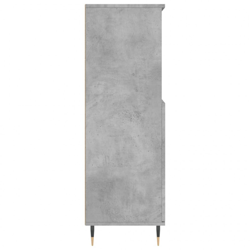 Wysoka szafka, szarość betonu, 60x36x110 cm