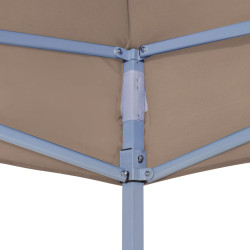 Dach do namiotu imprezowego, 4 x 3 m, taupe, 270 g/m²