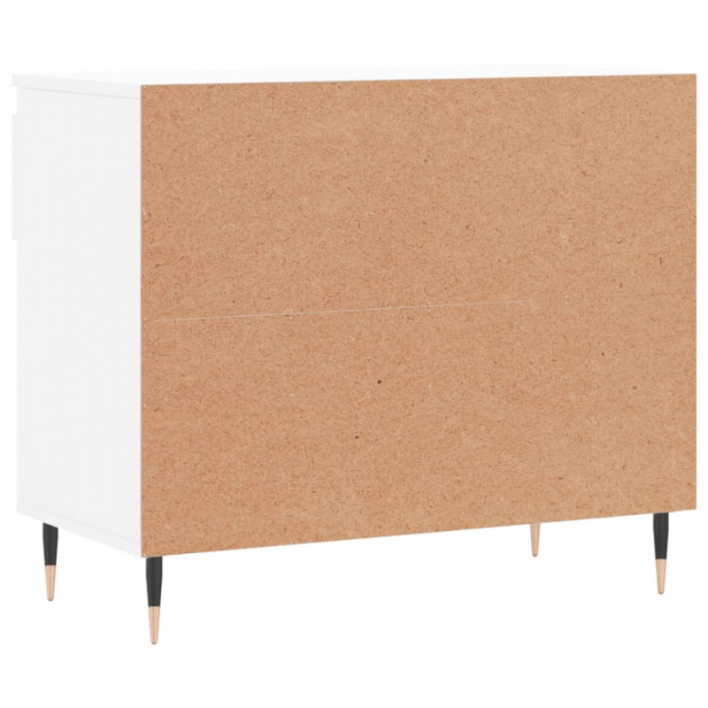 Półka na buty, biała, 70x36x60 cm, materiał drewnopochodny
