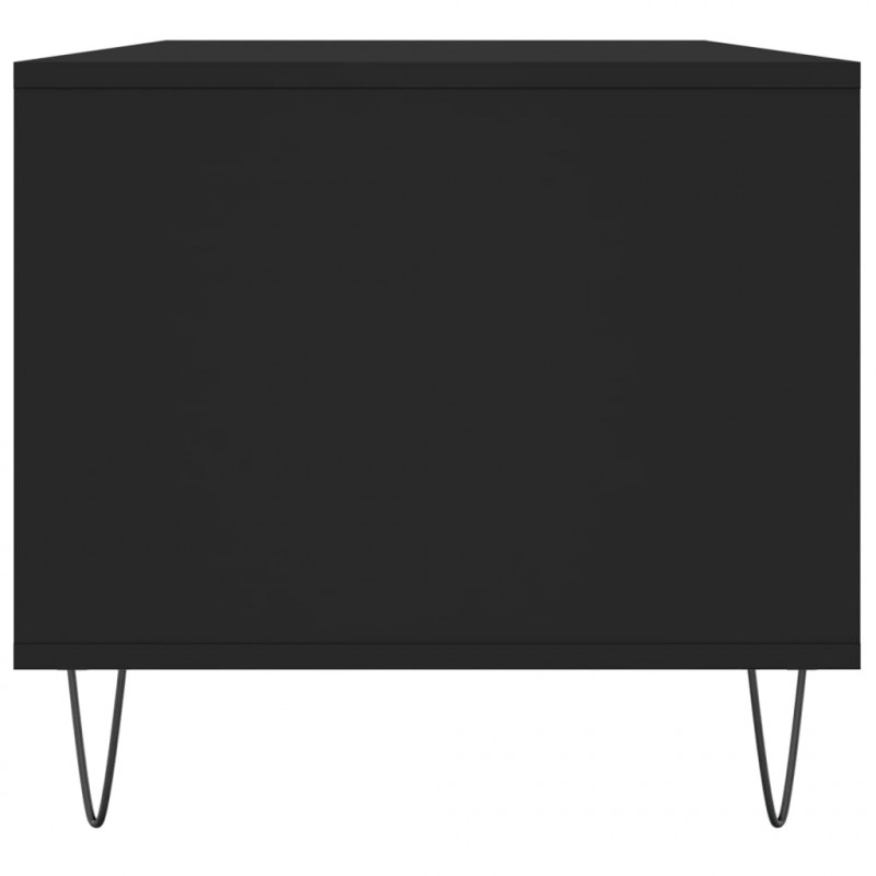 Stolik kawowy, czarny 90x49x45 cm, materiał drewnopochodny