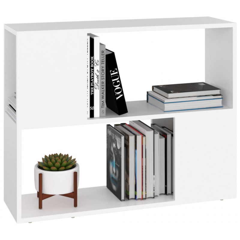 Szafka TV, biała, 80x24x63 cm, materiał drewnopochodny