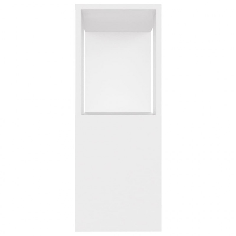 Szafka TV, biała, 80x24x63 cm, materiał drewnopochodny