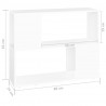 Szafka TV, biała, 80x24x63 cm, materiał drewnopochodny