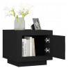 Stolik kawowy, czarny, 51x50x45 cm, materiał drewnopochodny