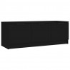 Szafka pod telewizor, czarna, 102x35x36,5 cm