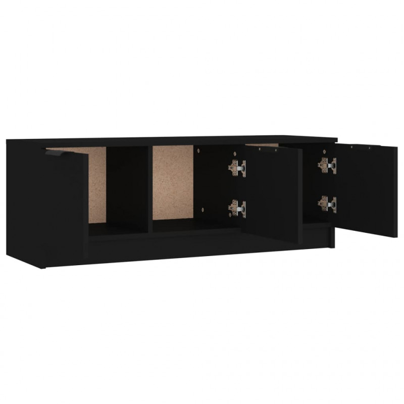 Szafka pod telewizor, czarna, 102x35x36,5 cm