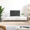 Szafka pod TV, biała, 150x36x30 cm, materiał drewnopochodny