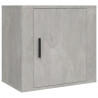 Szafki nocne, wiszące, 2 szt., szarość betonu, 50x30x47 cm