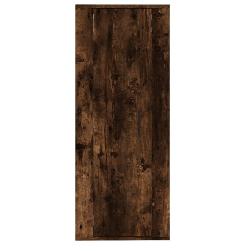 Wisząca szafka telewizyjna, przydymiony dąb, 40x34,5x100 cm