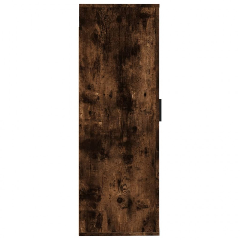 Wisząca szafka telewizyjna, przydymiony dąb, 40x34,5x100 cm
