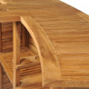 Składany stolik barowy, 155x53x105 cm, lite drewno tekowe
