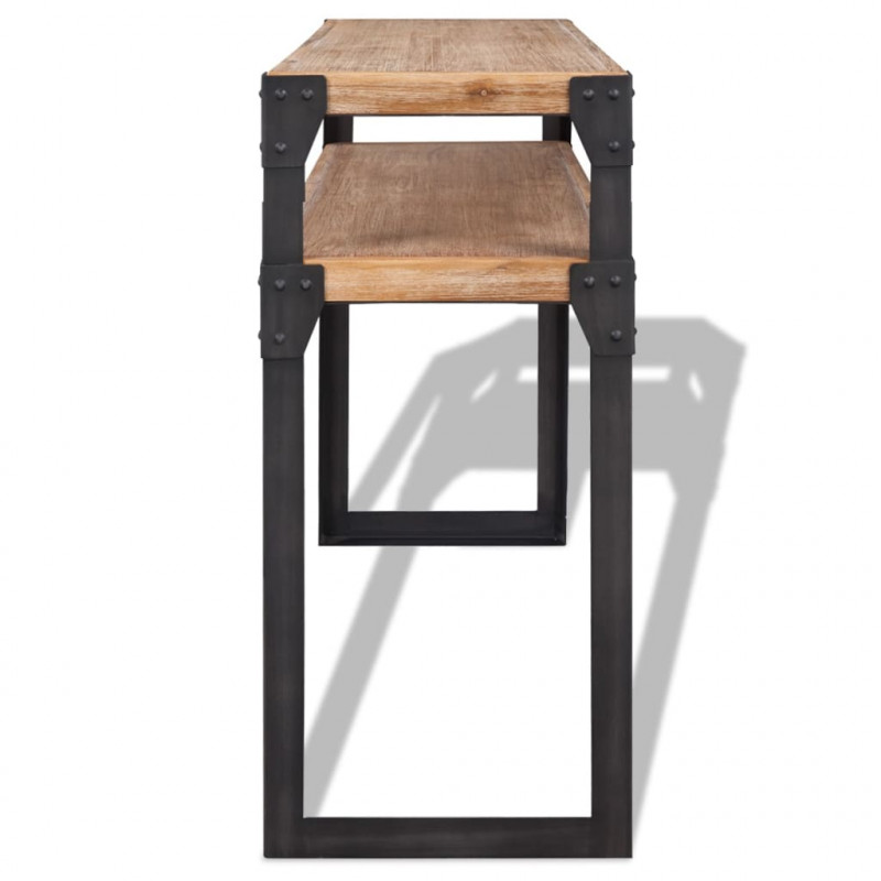 Stolik konsola z drewna akacjowego, 120x40x85 cm