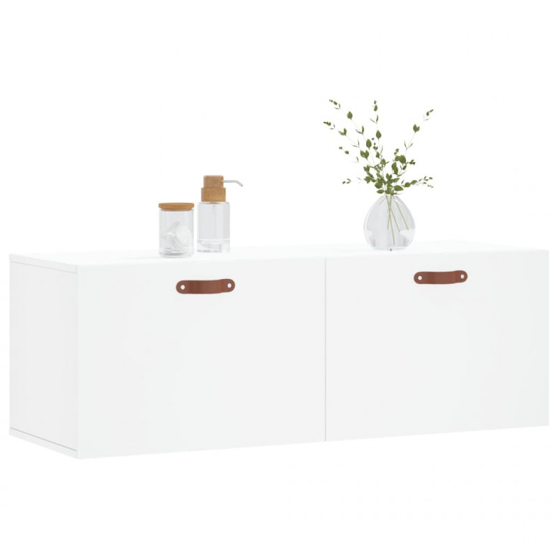 Szafka wisząca, biała, 100x36,5x35 cm, materiał drewnopochodny