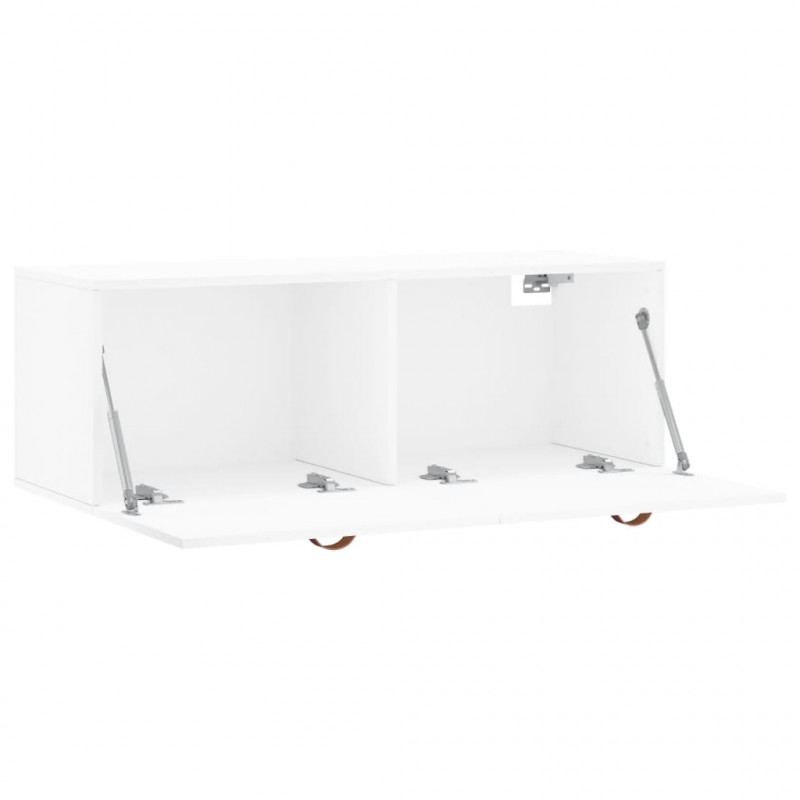 Szafka wisząca, biała, 100x36,5x35 cm, materiał drewnopochodny