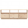 Szafka pod telewizor, 140x37x50 cm, lite drewno sosnowe
