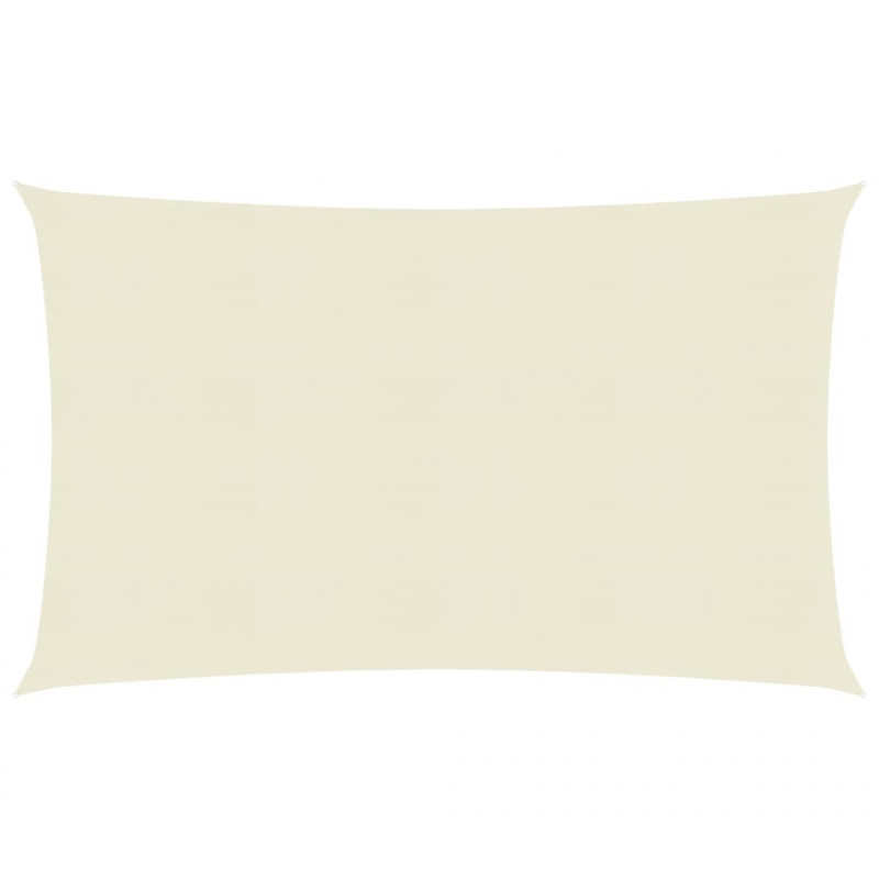 Żagiel przeciwsłoneczny, 160 g/m², kremowy, 2x4,5 m, HDPE
