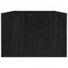 Stolik kawowy, czarny, 110x50x34 cm, lite drewno sosnowe