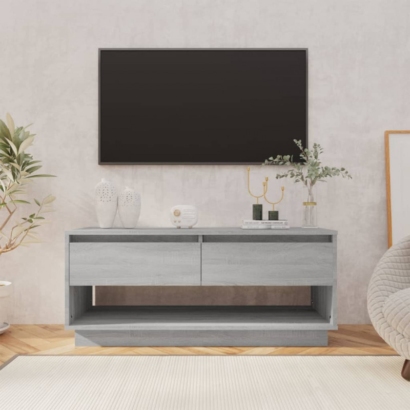 Szafka pod TV, szary dąb sonoma 102x41x44 cm