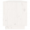 Szafka pod telewizor, biała 110,5x34x40 cm, lite drewno sosnowe