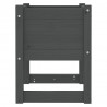 Donice, 2 szt., szare, 40x40x52,5 cm, lite drewno sosnowe