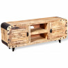 Szafka TV z surowego drewna mango 120x30x50 cm