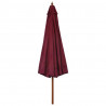 Parasol ogrodowy na drewnianym słupku, 330 cm, burgundowy