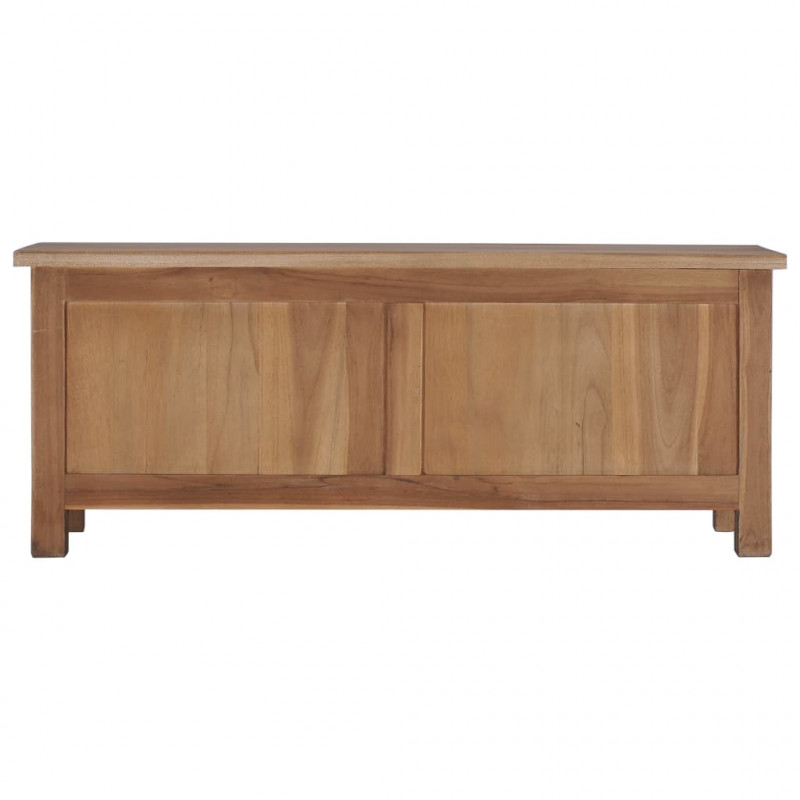 Szafka pod TV, 90 x 30 x 35 cm, lite drewno tekowe