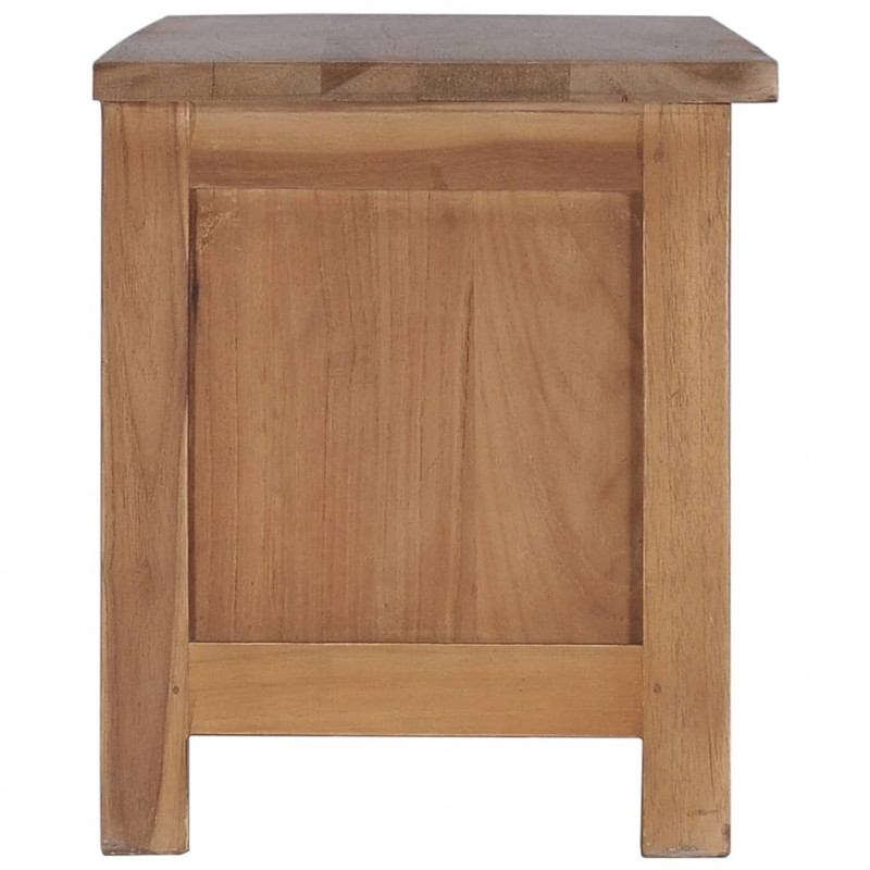 Szafka pod TV, 90 x 30 x 35 cm, lite drewno tekowe