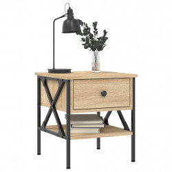 Stoliki nocne, 2 szt., dąb sonoma, 40x42x45 cm