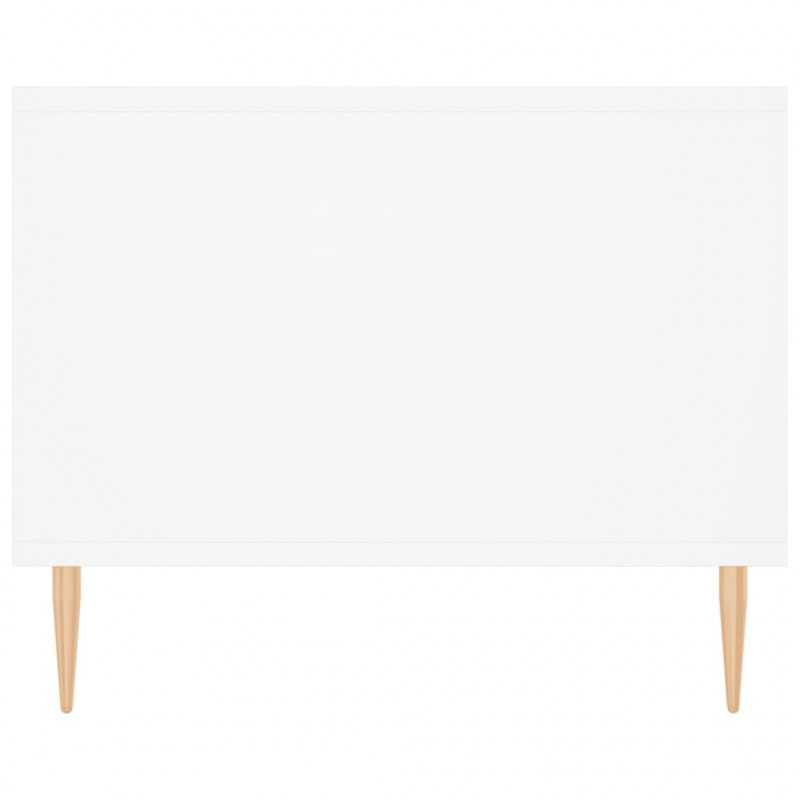 Stolik kawowy, biały, 102x50x40 cm, materiał drewnopochodny