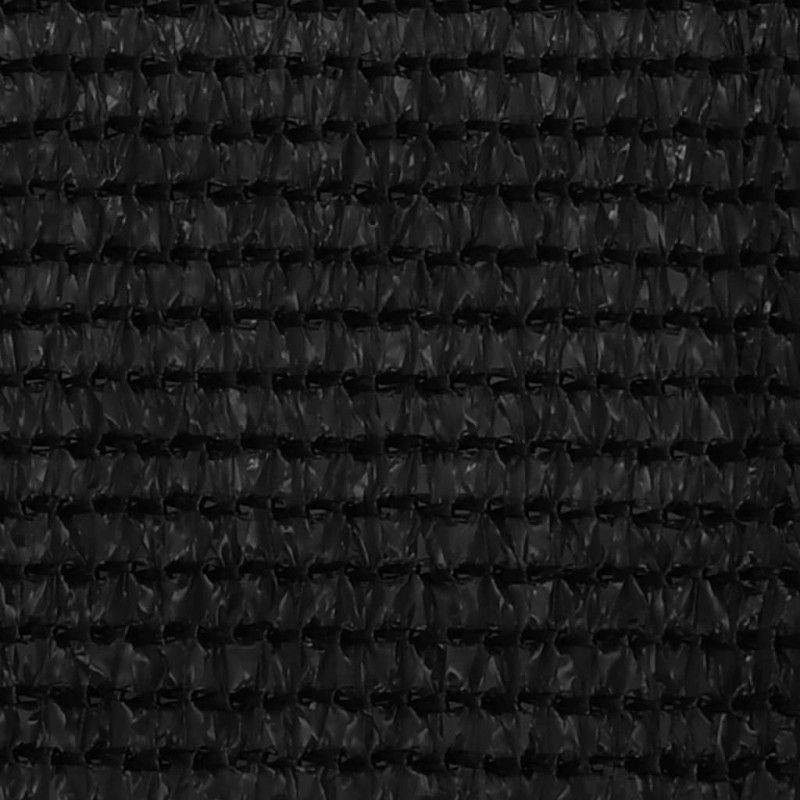 Parawan balkonowy, czarny, 120x600 cm, HDPE