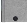 Szafka łazienkowa z lustrem i LED, 89x14x62 cm, szarość betonu