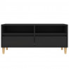 Szafka pod TV, czarna, 100x34,5x44,5cm, materiał drewnopochodny