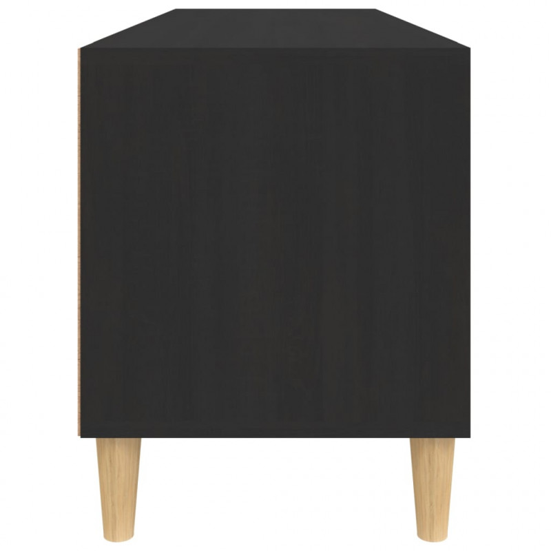 Szafka pod TV, czarna, 100x34,5x44,5cm, materiał drewnopochodny