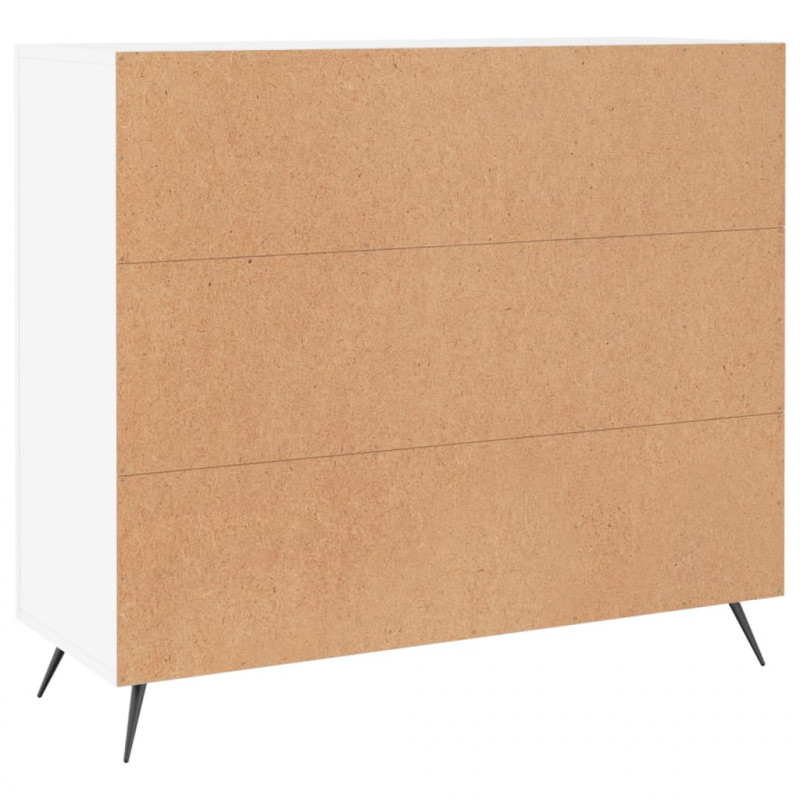 Szafka, biała, 90x34x80 cm, materiał drewnopochodny