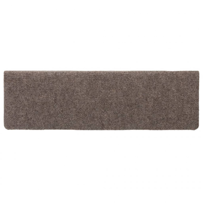 Nakładki na schody, 15 szt., igłowane, 65x21x4 cm, kremowe