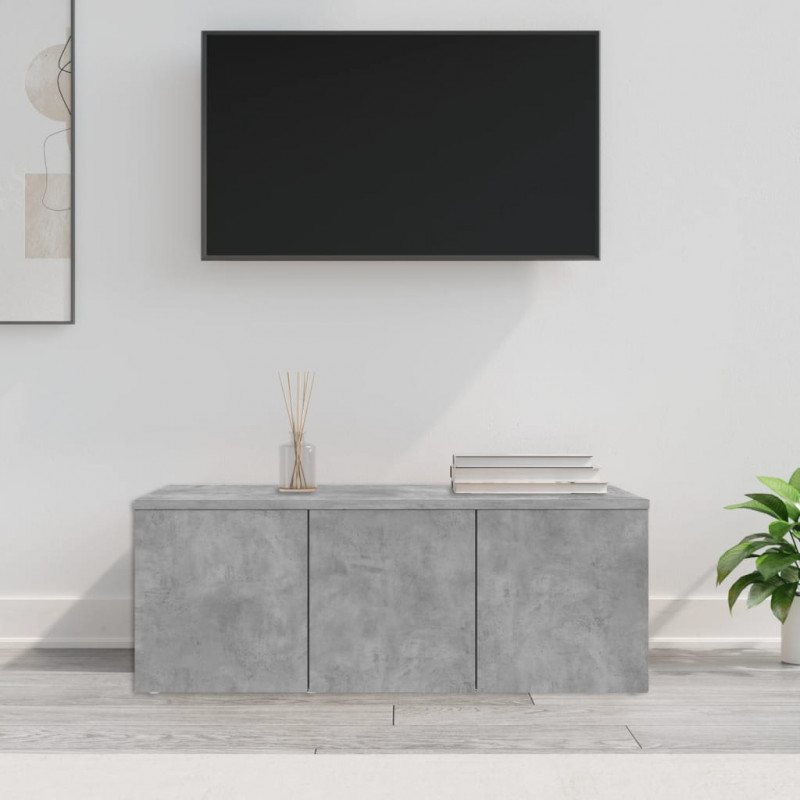Szafka pod TV, szarość betonu, 80x34x30 cm