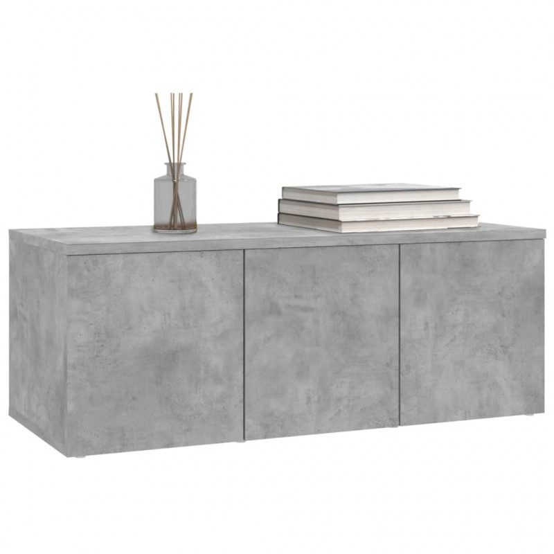 Szafka pod TV, szarość betonu, 80x34x30 cm
